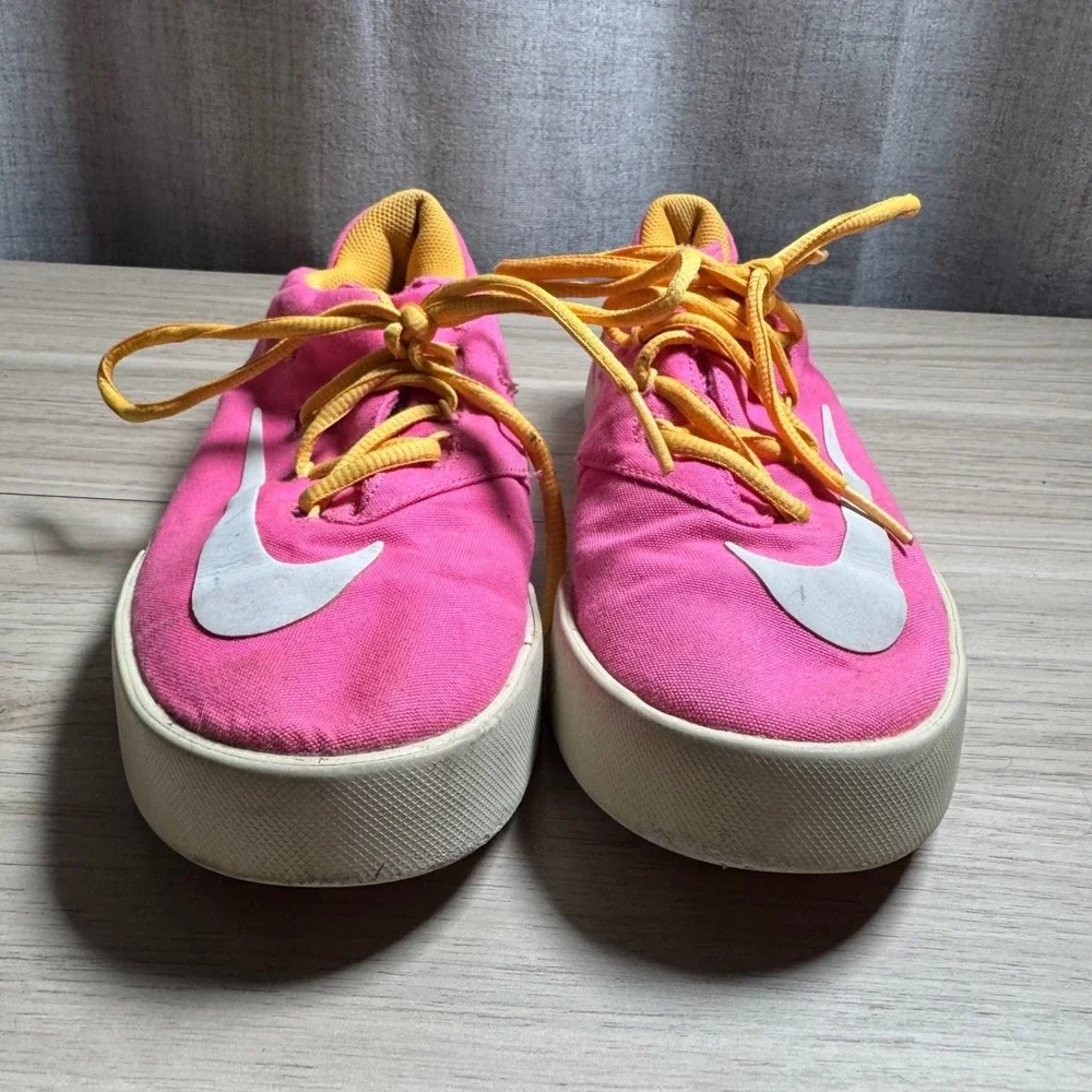 Nike Suketo 2 Canvas GS KD Youth 6.5Y Pink Yellow Low Top Sneaker 642085-618